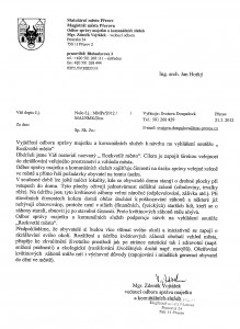 Vyjádření Odboru majetku MMPr k návrhu soutěže Rozkvetlé město