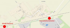 Přesun zastávky v Dluhonicích